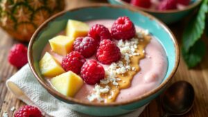 Kokos-Ananas Smoothie Bowl