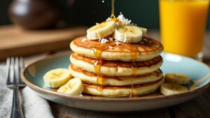 Kokos-Bananen-Pfannkuchen