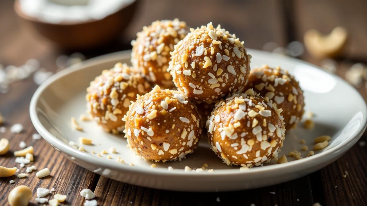 Kokos-Cashew Energy Balls