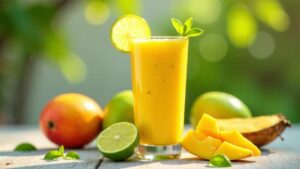 Kokos-Fenchel-Mango Smoothie