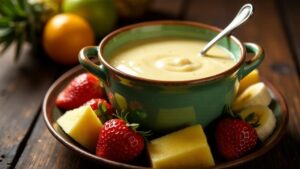 Kokos-Limetten-Fondue