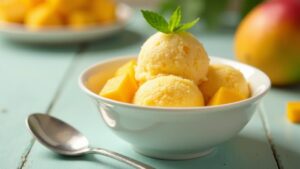 Kokos-Mango-Sorbet