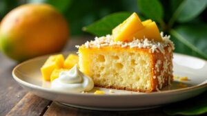 Kokosnuss-Mango-Kuchen