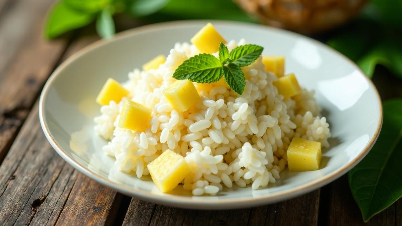 Kokosreis mit Ananas