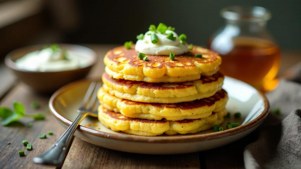 Koloniale Mais-Pfannkuchen