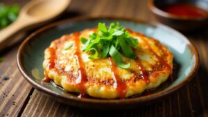 Koreanisches Okonomiyaki (mit Gochujang)