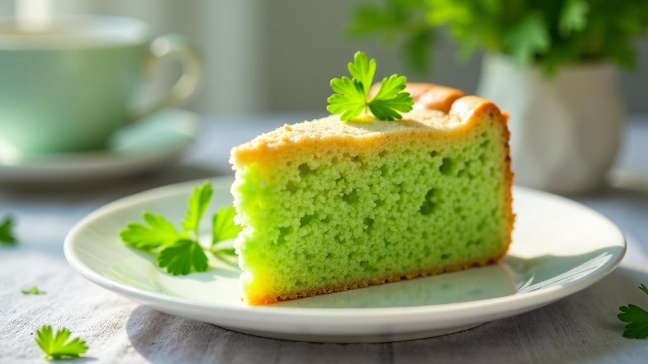 Korianderkuchen mit Sojabohnen-Mehl