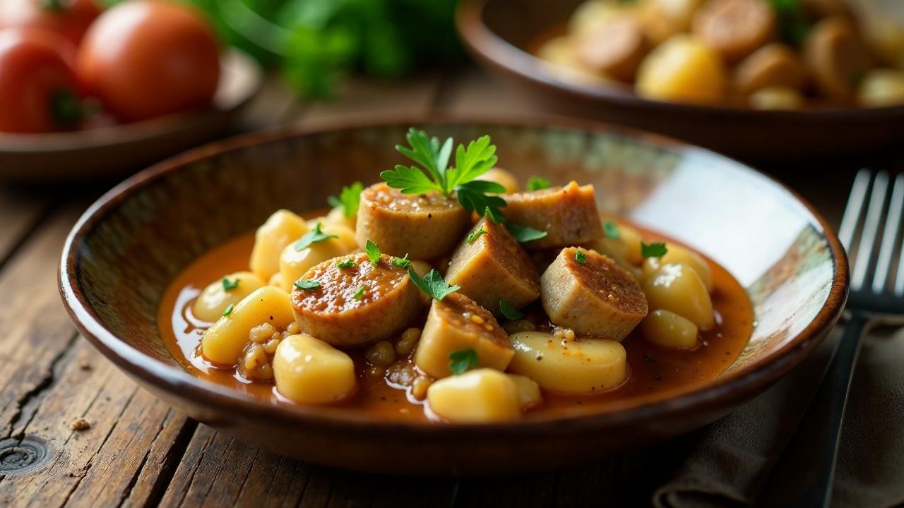 Kouneli Stifado – Langohr in Zwiebelsoße