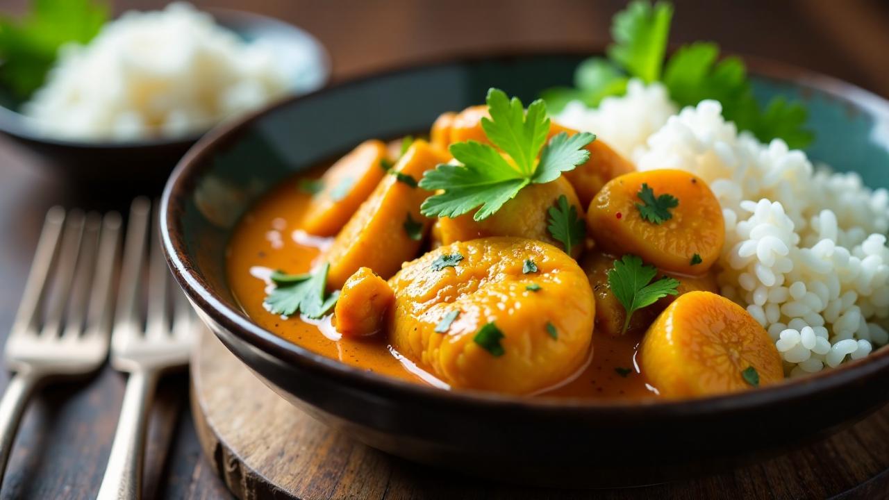 Krabben-Curry mit Kokosmilch