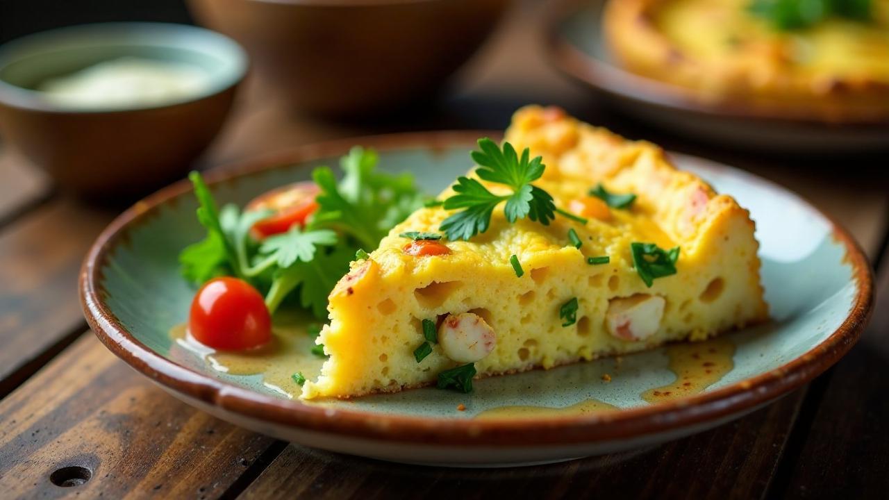 Krabbenfrittata