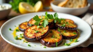 Kraidoroko: Gebratene Aubergine