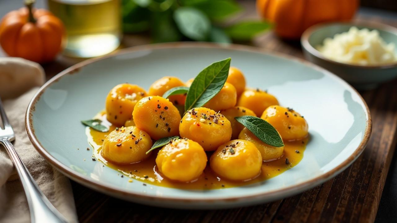 Kürbis-Gnocchi mit brauner Butter