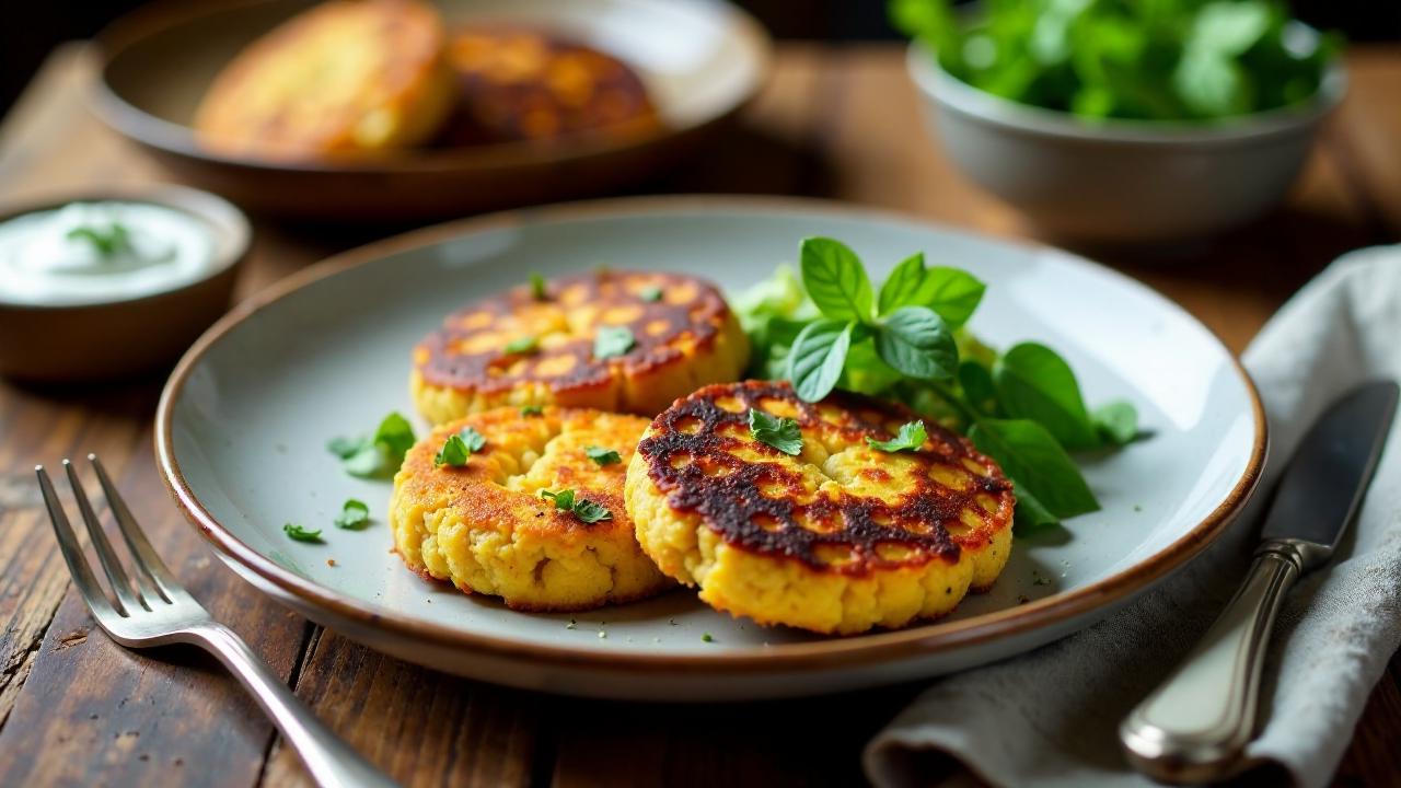 Kürbispflanzerl mit Halloumi