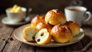 Krentenbollen (Rosinenbrötchen)