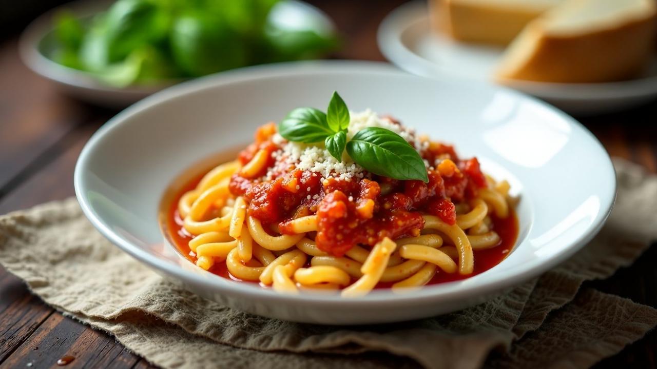 Kritharaki - Orzo-Nudeln in Tomatensauce