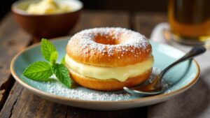 Käsekuchenfüllung-Donut