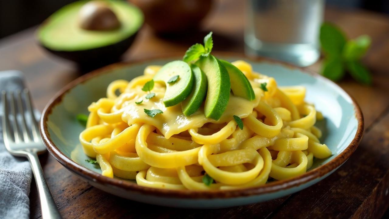 Käsespätzle mit Avocado