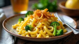 Käsespätzle mit Broccoli