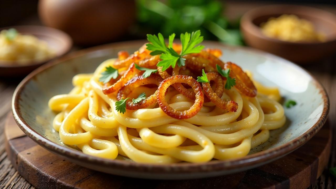 Käsespätzle mit Pecorino und Parmesan