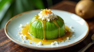 Kue Lupis – Sticky rice cake with palm sugar