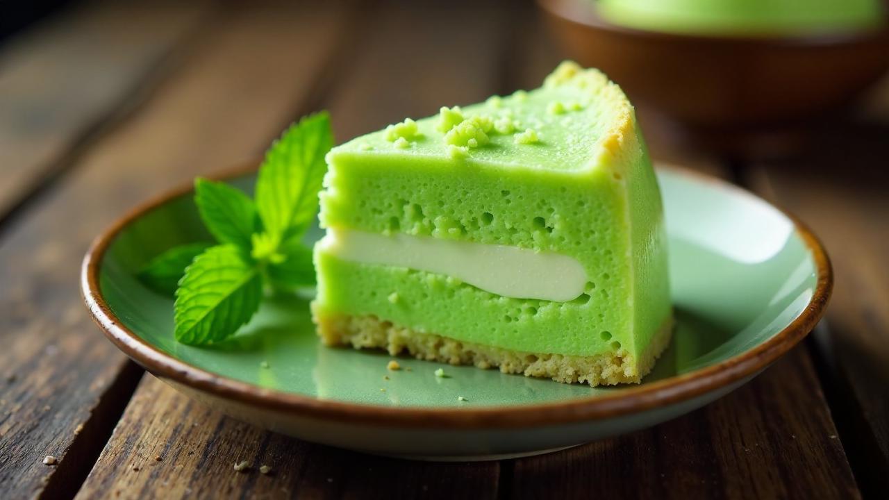 Kuih Bakar - Gebackener Pandan-Kuchen