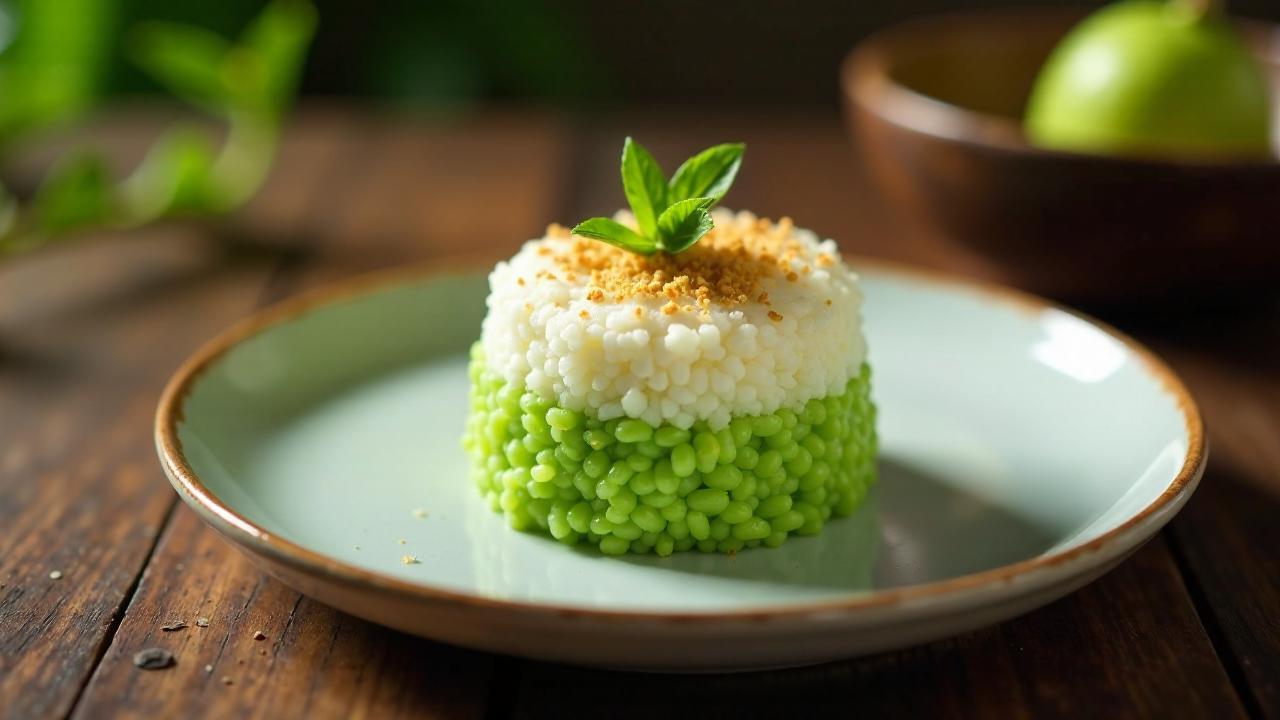 Kuih Seri Muka - Klebereiskuchen