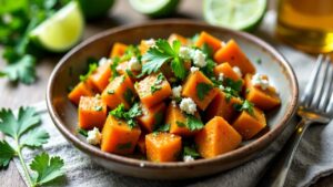 Kumara & Coriander Salad - Süßkartoffel-Koriander-Salat