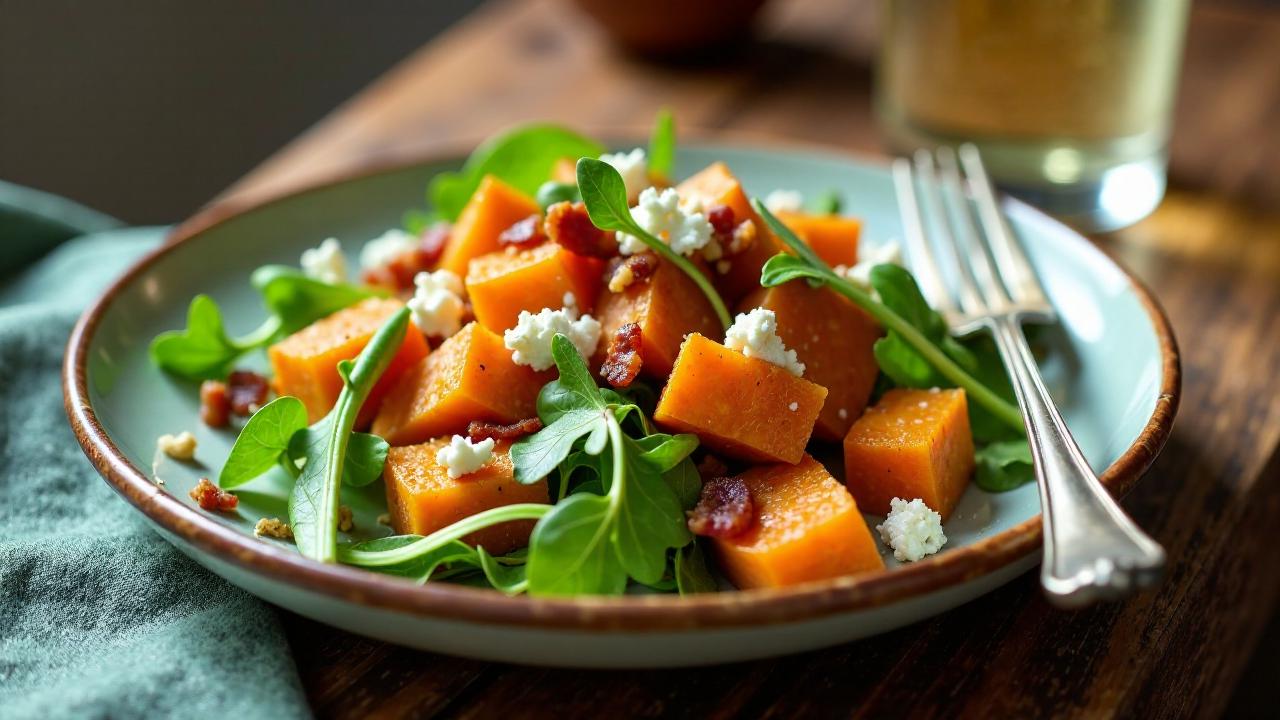 Kumara and Bacon Salad - Salat aus Süßkartoffeln und Speck