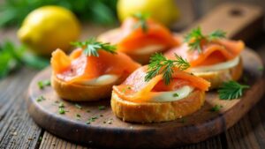 Lachs-Bruschetta