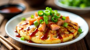 Lachs-Okonomiyaki