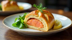 Lachs-Wellington im Blätterteig