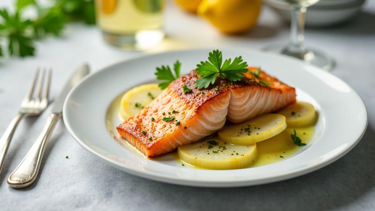 Lachsforelle im Fenchel-Ofen