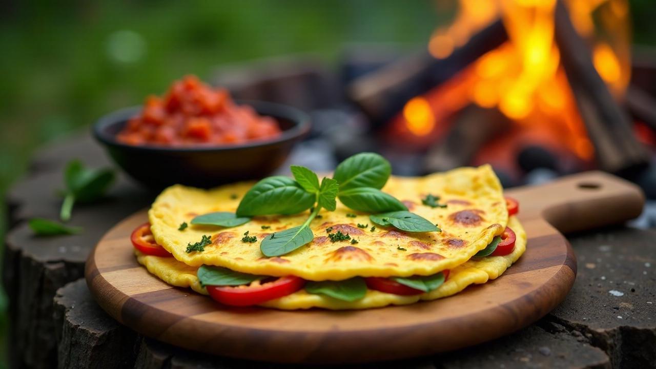 Lagerfeuer-Omelette