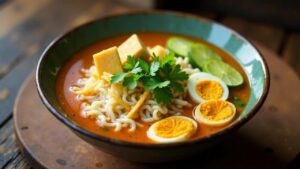 Laksa Betawi: Kokosnuss-Nudelsuppe aus Jakarta