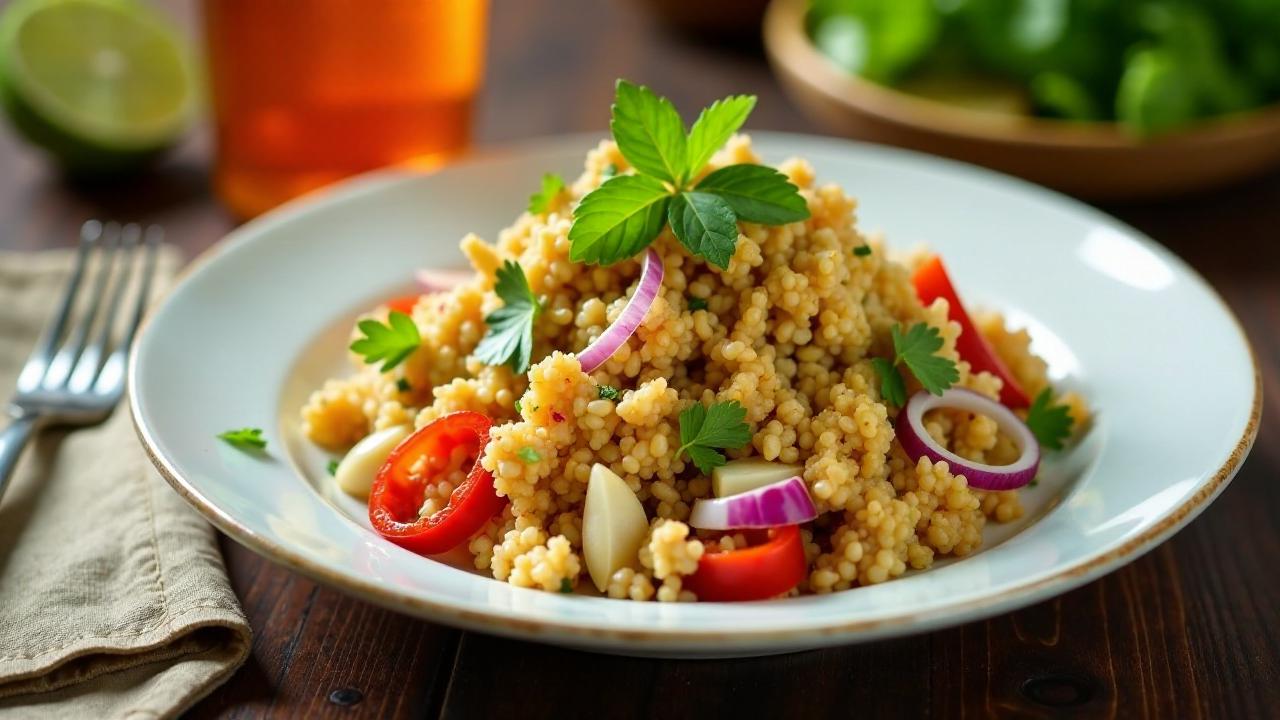 Larb Gai (Hähnchensalat mit Limette)