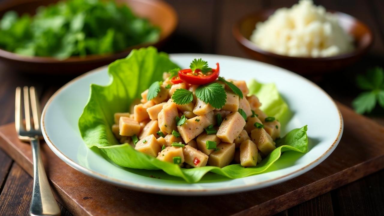 Larb Gai (Scharfer Hähnchen-Salat)