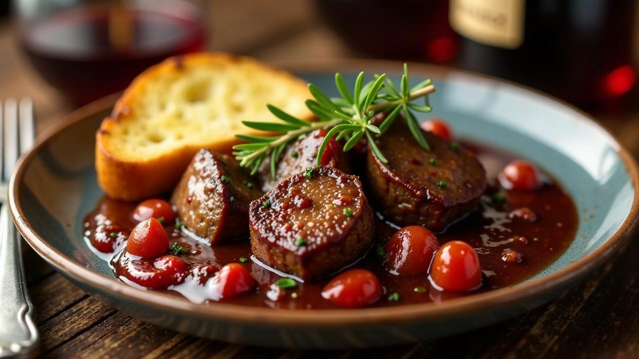 Laseratum Oenogarum (Fleisch mit Weinsoße)