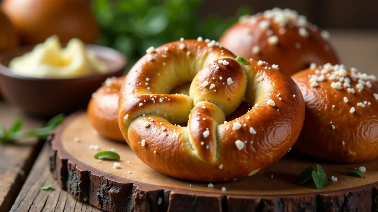 Laugen-Salz-Brötchen: Traditionell