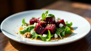 Lauwarmer Rübensalat