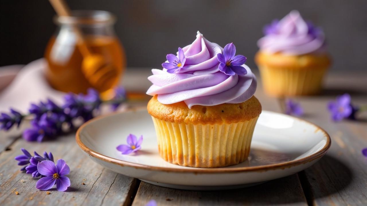 Lavendel-Honig-Cupcakes