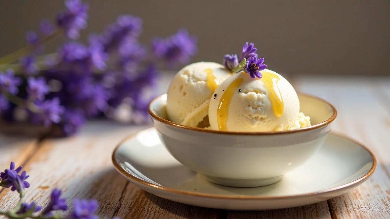 Lavendel-Honig-Eis