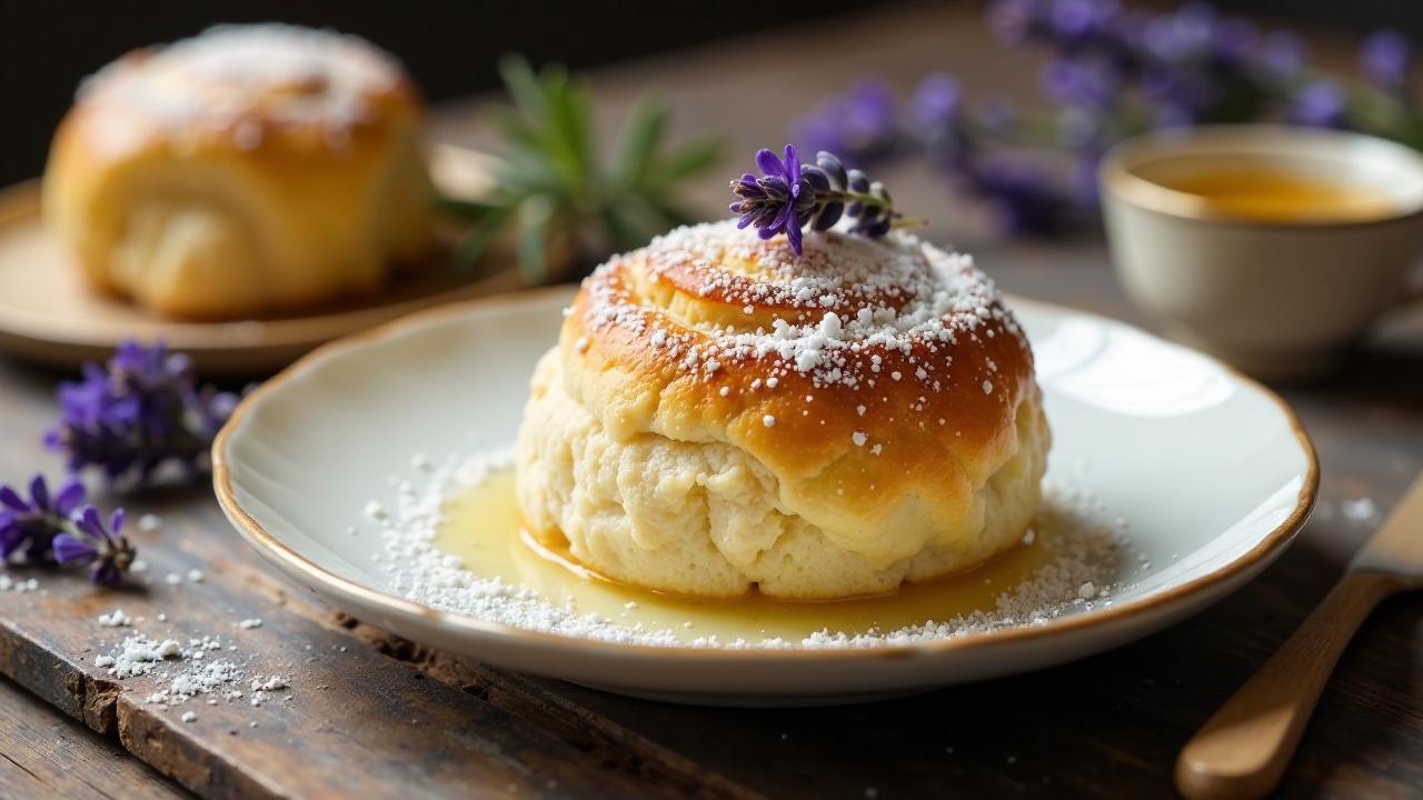 Lavendel-Honig-Milchbrötchen