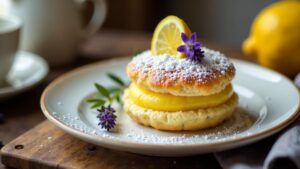 Lavendel-Zitronen Berliner Pfannkuchen