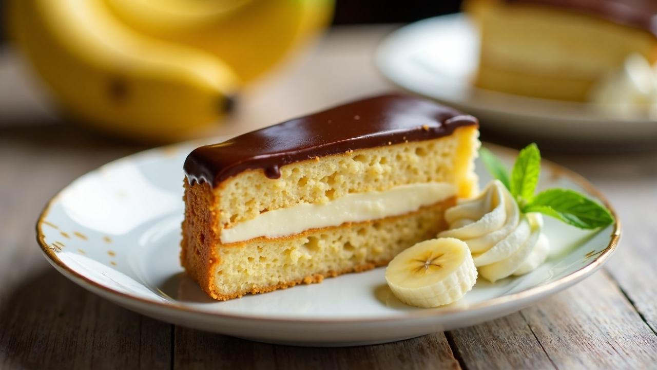 Lübecker Marzipantorte mit Bananen