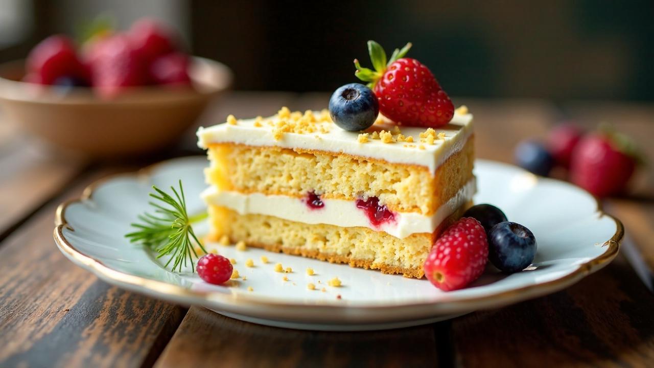 Lübecker Marzipantorte mit Fenchel