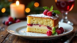 Lübecker Marzipantorte mit Glühwein