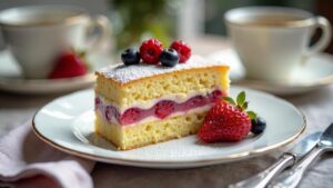 Lübecker Marzipantorte mit Grüner Tee