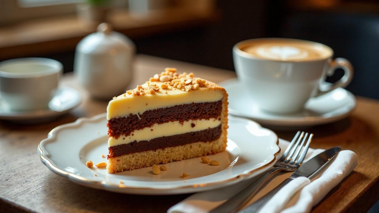 Lübecker Marzipantorte mit Irish Coffee