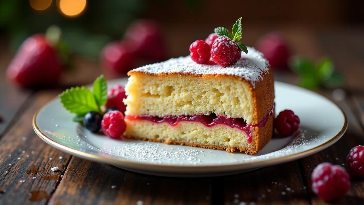 Lübecker Marzipantorte mit Lebkuchen