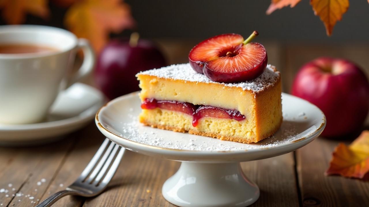 Lübecker Marzipantorte mit Pflaumen